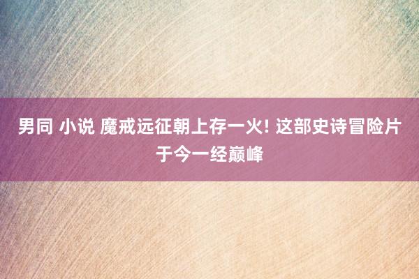 男同 小说 魔戒远征朝上存一火! 这部史诗冒险片于今一经巅峰